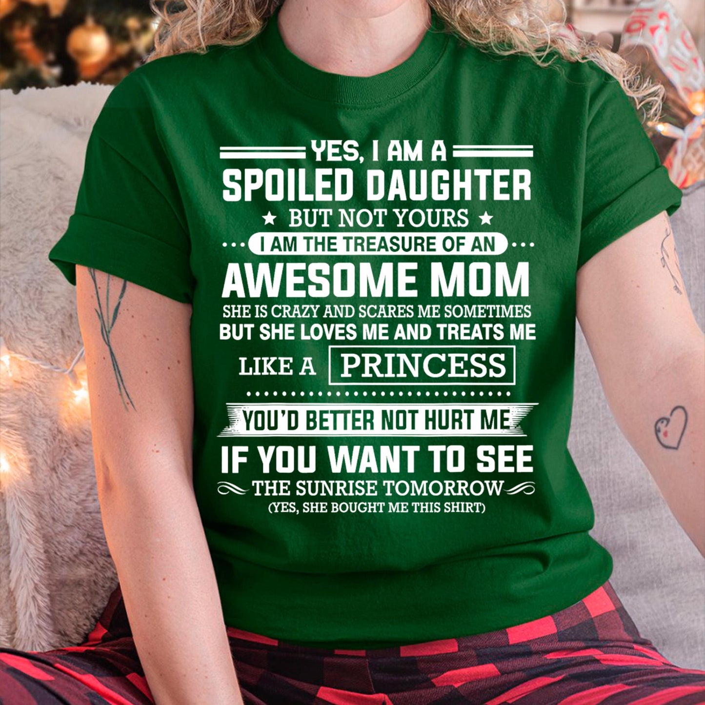 I Get My Attitude From My Freaking Awesome Mom - Gift for Daughter From Mom - tracy00