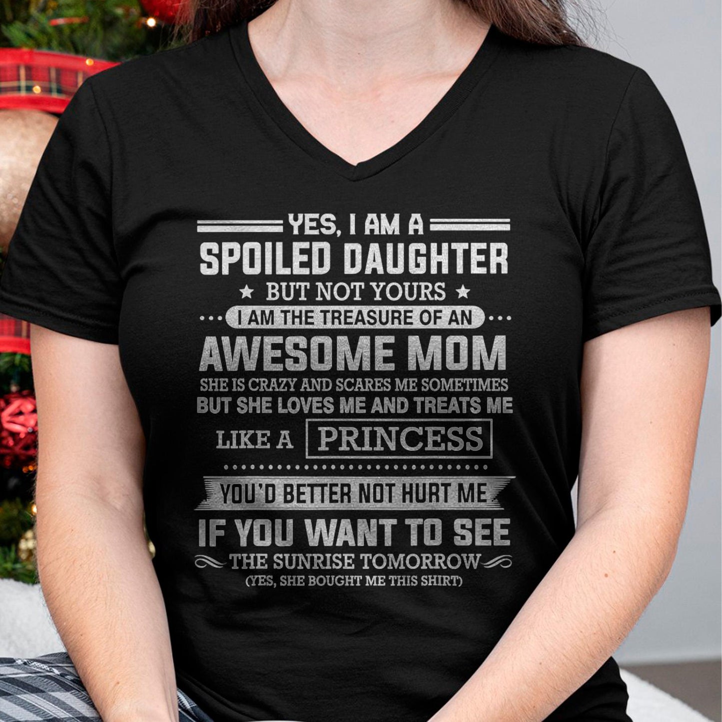 I Get My Attitude From My Freaking Awesome Mom - Gift for Daughter From Mom - tracy00
