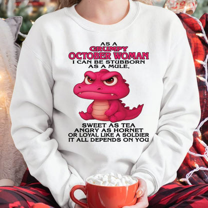 As A Grumpy January Woman - T Shirt For Woman - XUAN10 (SKU09-31-10)