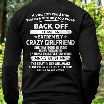 June - If You Can Read This You Are Already Too Close - Gift For Your Boyfriend, Husband From Wife - XUAN06 (SKU07-175-06)