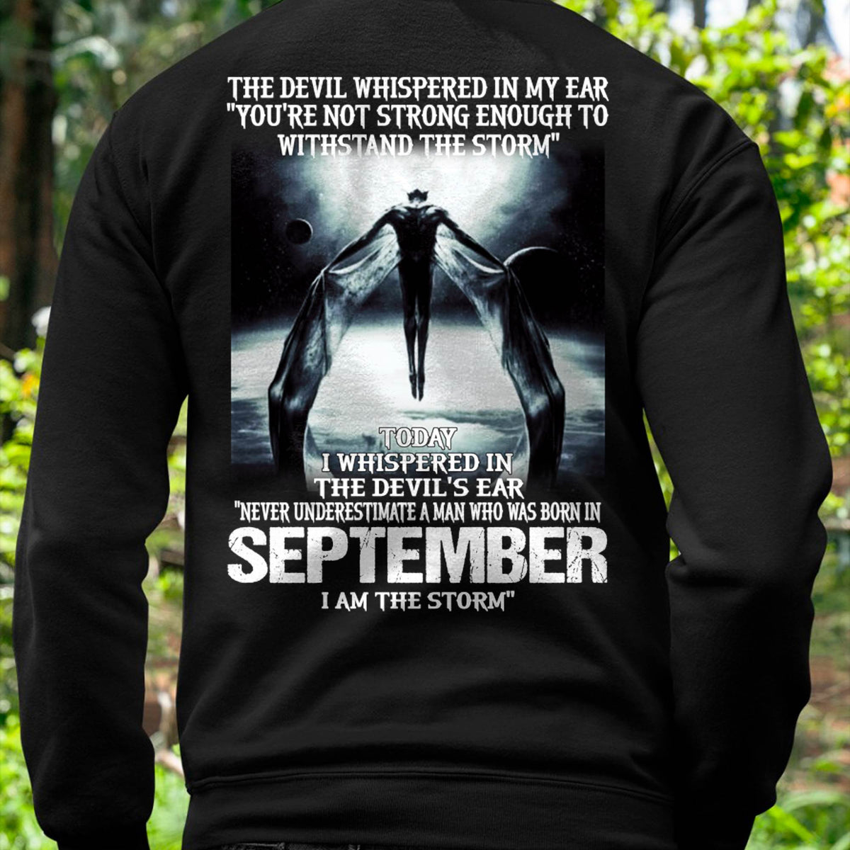 SEPTEMBER - THE DEVIL WHISPERED IN MY EAR - T-SHIRT FOR MAN - XUAN09 (SKU08-35-09)