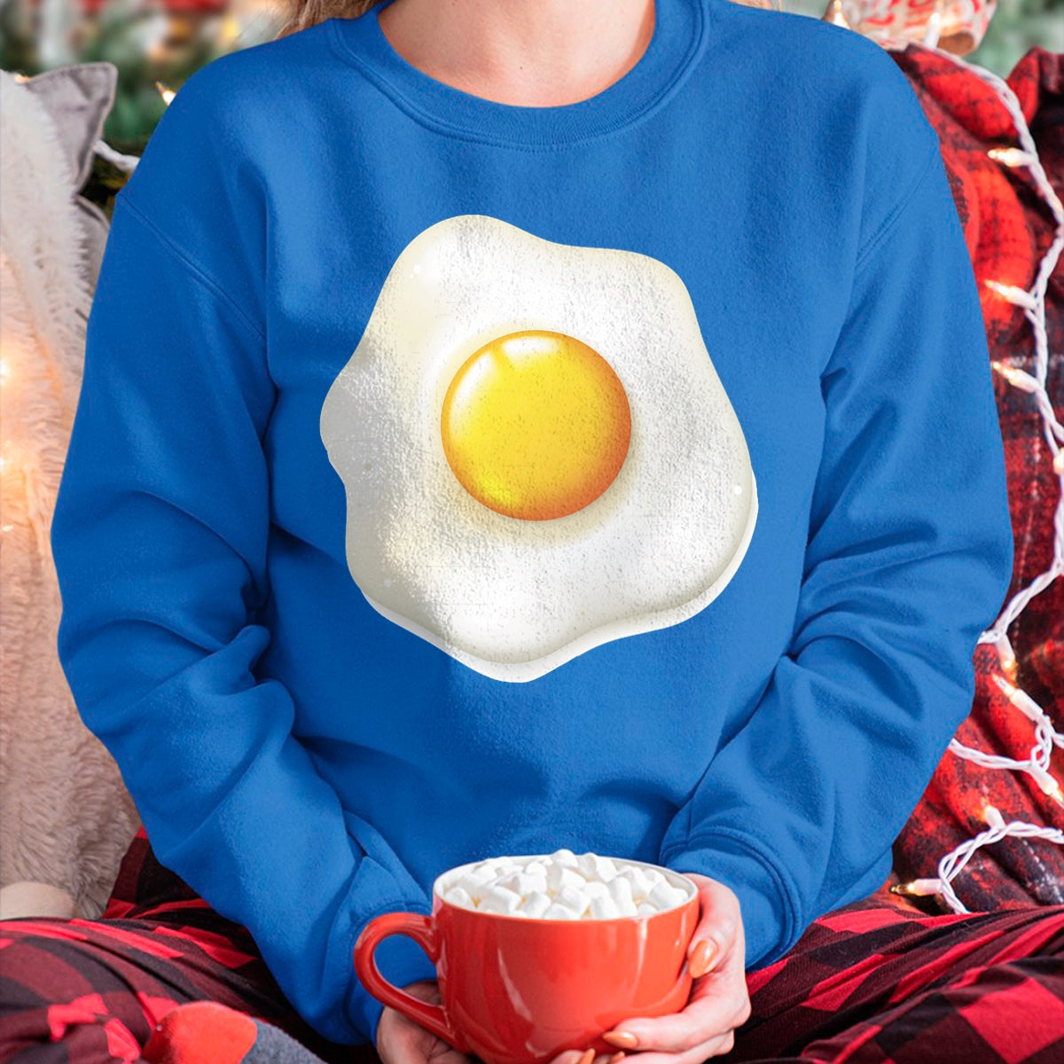 Egg Costume T-Shirt Funny Christmas  Halloween Egg Shirt T-Shirt - Christmas Unisex T-Shirt/Hoodie/Sweatshirt - HNDS00