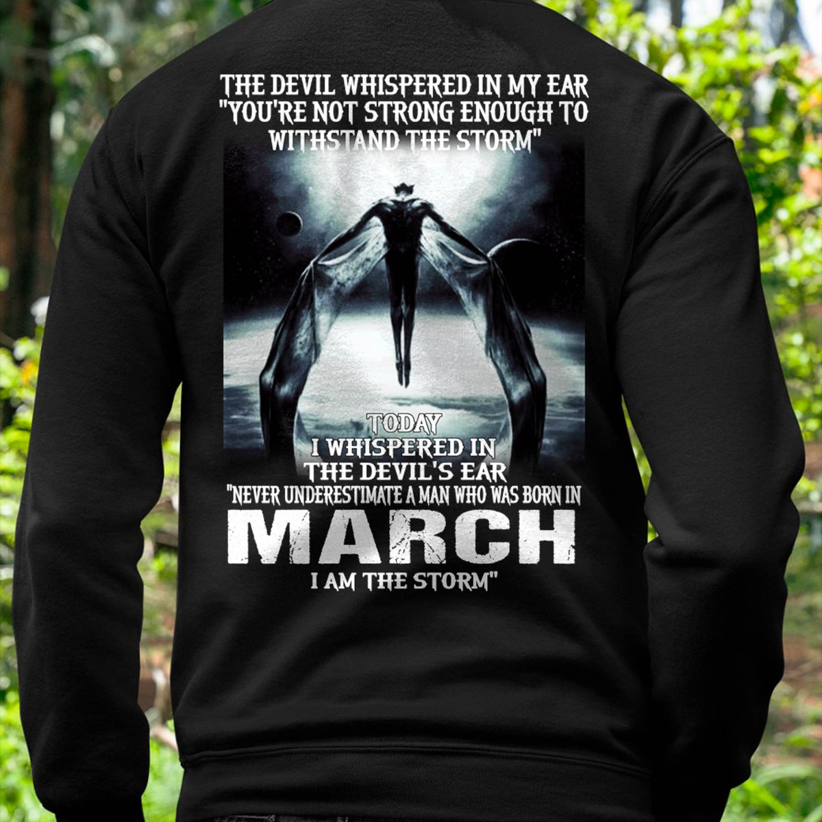 MARCH - THE DEVIL WHISPERED IN MY EAR - T-SHIRT FOR MAN - XUAN03 (SKU08-35-03)
