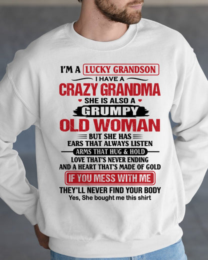 LUCKY GRANDSON HAVE A GRANDMA From GRANDMA - TRACY00 (SKU2606-361-00)