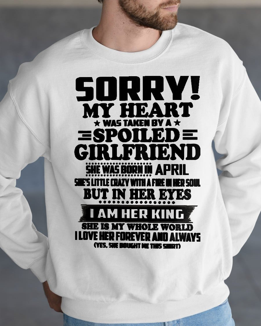 APRIL - I AM GIRLFRIEND KING T-Shirt From Wife - TRACY04 (SKU2605-323-04)