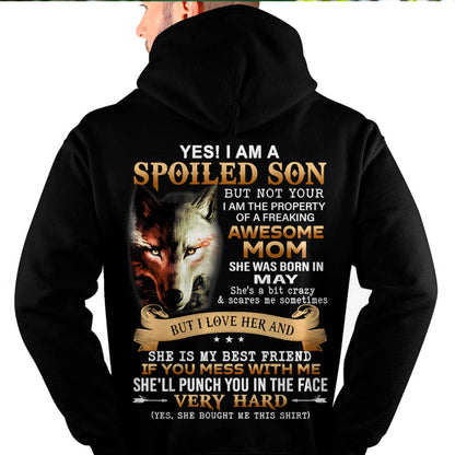 May - Lucky Son of Awesome Mom - Perfect Gift for Son From Mom - XUAN05 (SKU10-128-05)