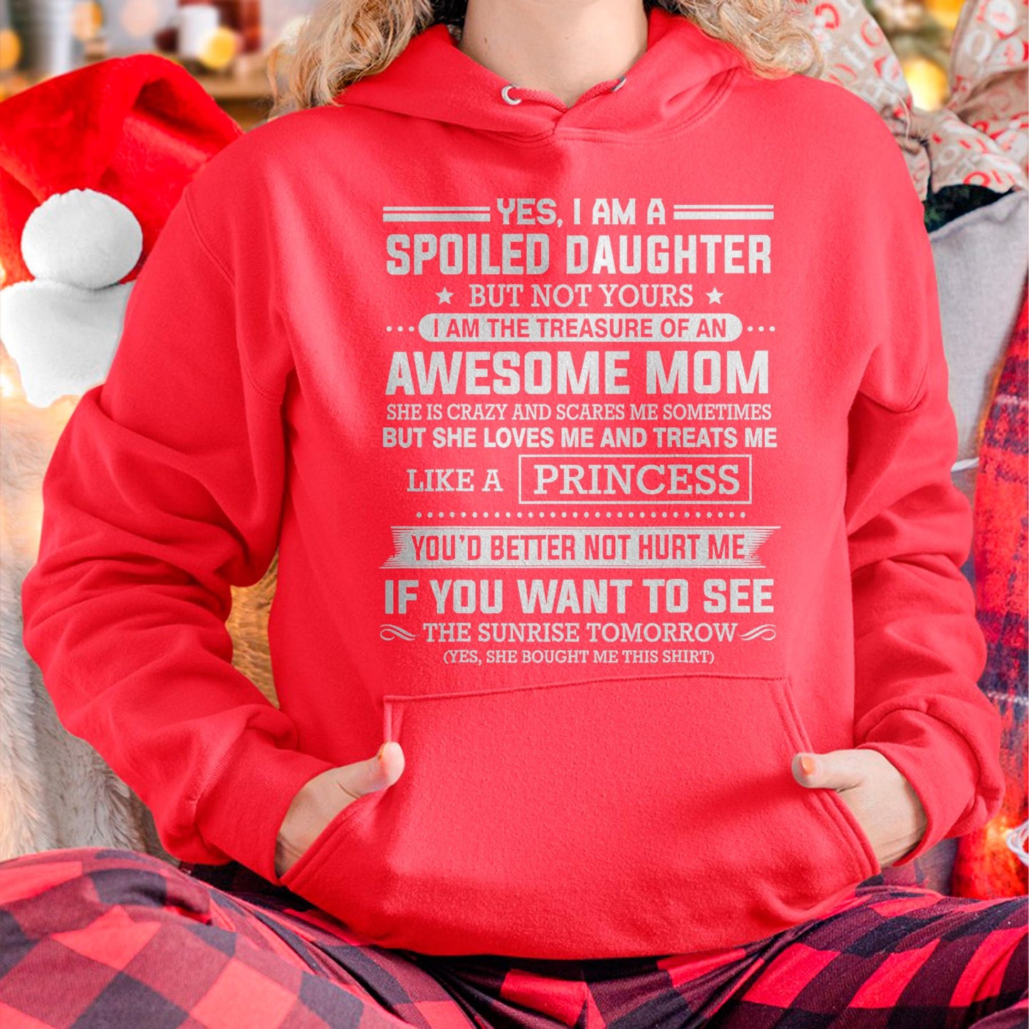 I Get My Attitude From My Freaking Awesome Mom - Gift for Daughter From Mom - tracy00