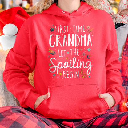 FIRST TIME GRANDMA T-SHIRT – PERFECT GIFT FOR NEW GRANDMAS - tracy00 (SKU8-GRA00)