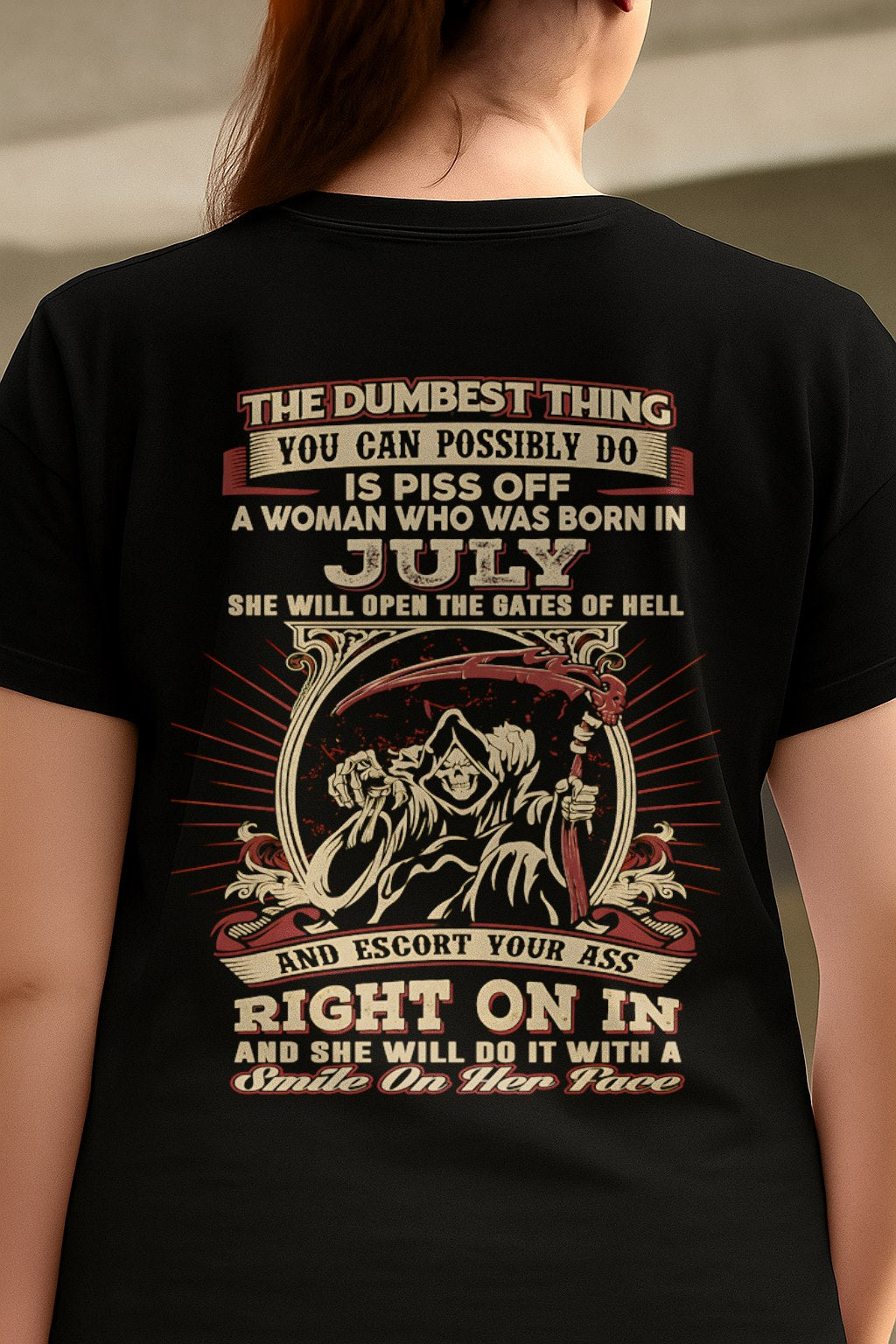 JULY - THE DUMBEST THING YOU CAN POSSIBLY T-shirt For WOMAN - TRACY07 (SKU2605-290-07)