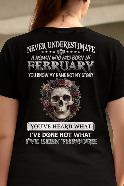 FEBRUARY - I'VE BEEN THROUGH T-Shirt For WOMAN - TRACY02 (SKU2605-410-02)