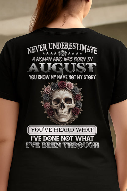 AUGUST - I'VE BEEN THROUGH T-Shirt For WOMAN - TRACY08 (SKU2605-410-08)
