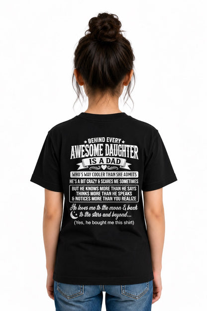 "DAD COOLER THAN DAUGHTER ADMITS" T-shirt From DAD - TRACY00 (SKU2606-249-00)
