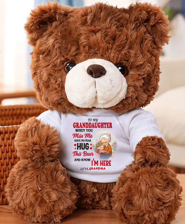 TO MY GRANDDAUGHTER - TEDDY BEAR, A BIG HUG FROM GRANDMA - tracy00