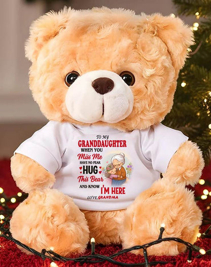 TO MY GRANDDAUGHTER - TEDDY BEAR, A BIG HUG FROM GRANDMA - tracy00