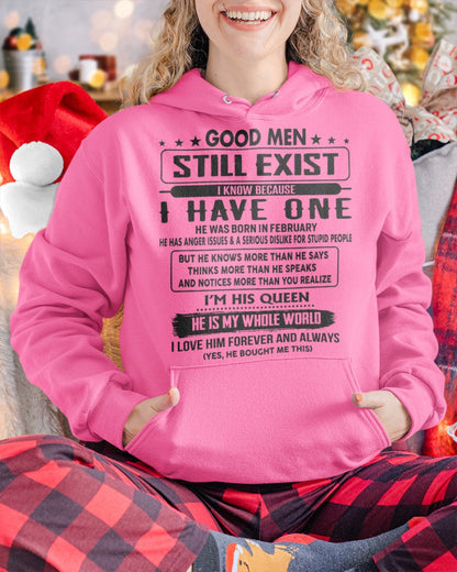 February - Good men Still Exist - gift for your girlfriend, wife from Husband - tracy02 (SKU-GM-02)