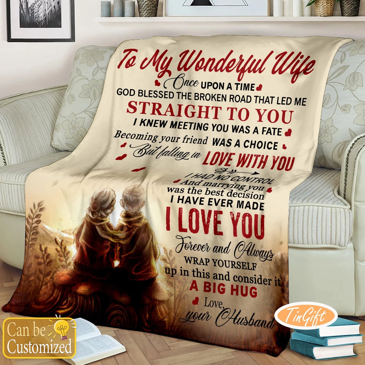 Special Blanket Gift For Your Wife - From Husband