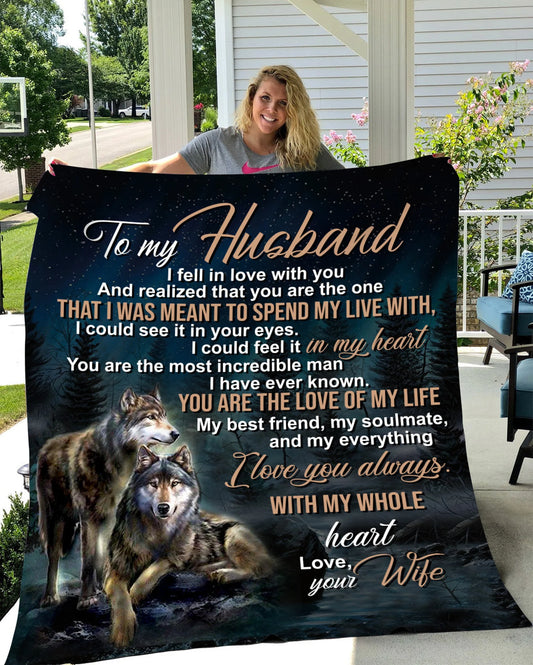 Special Gift Blanket To Your Husband  - From Wife