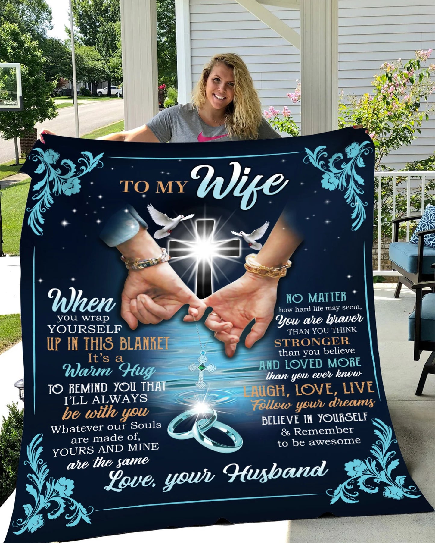 Special Blanket Anniversary's Gift For Your Wife - From Husband