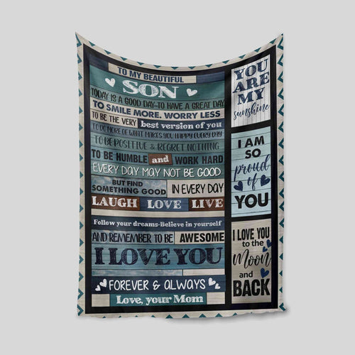 Special Gift For Your Son Blanket - From Mom