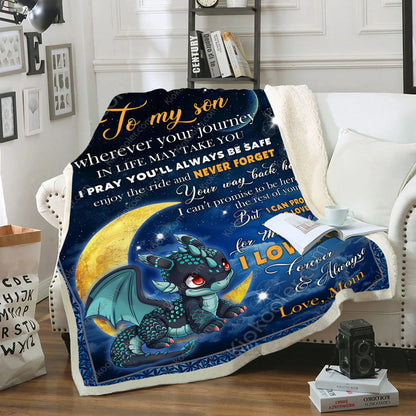 Special Blanket Gift For Your Son - From Mom