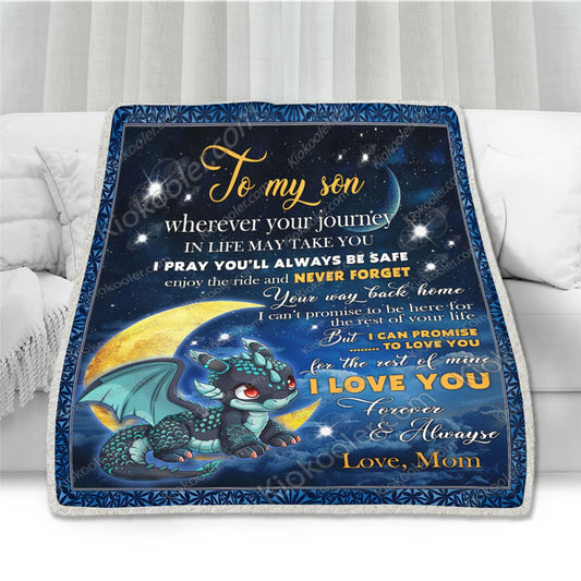 Special Blanket Gift For Your Son - From Mom