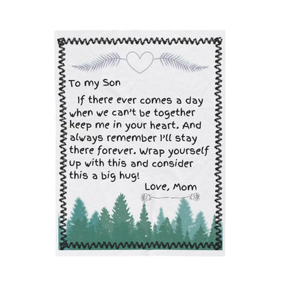 Special Letter Blanket Gift For Your Son - From Mom