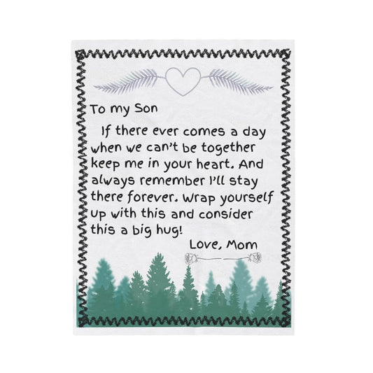 Special Letter Blanket Gift For Your Son - From Mom
