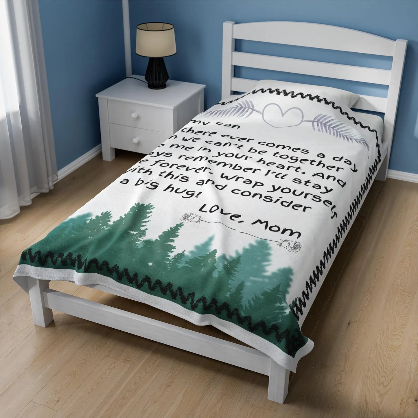 Special Letter Blanket Gift For Your Son - From Mom