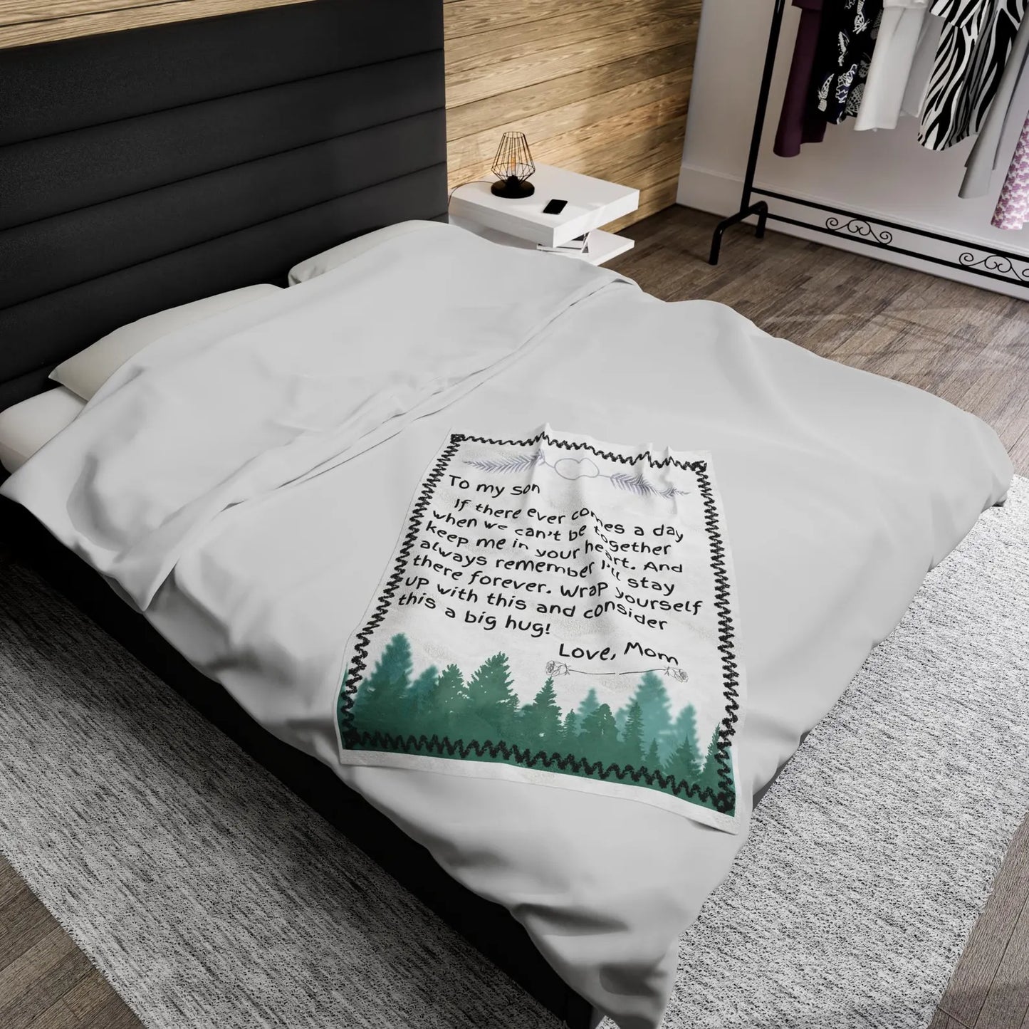 Special Letter Blanket Gift For Your Son - From Mom