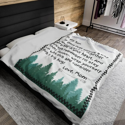 Special Letter Blanket Gift For Your Son - From Mom
