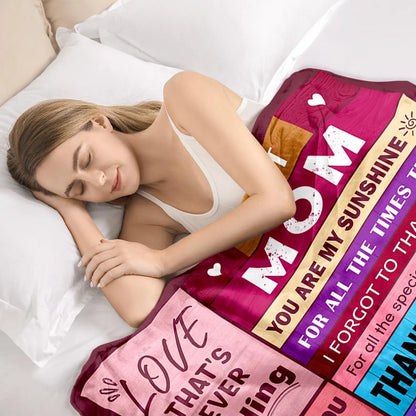 Special Gift Blanket in Mothers Day or Birthday For Your Mom - From Son
