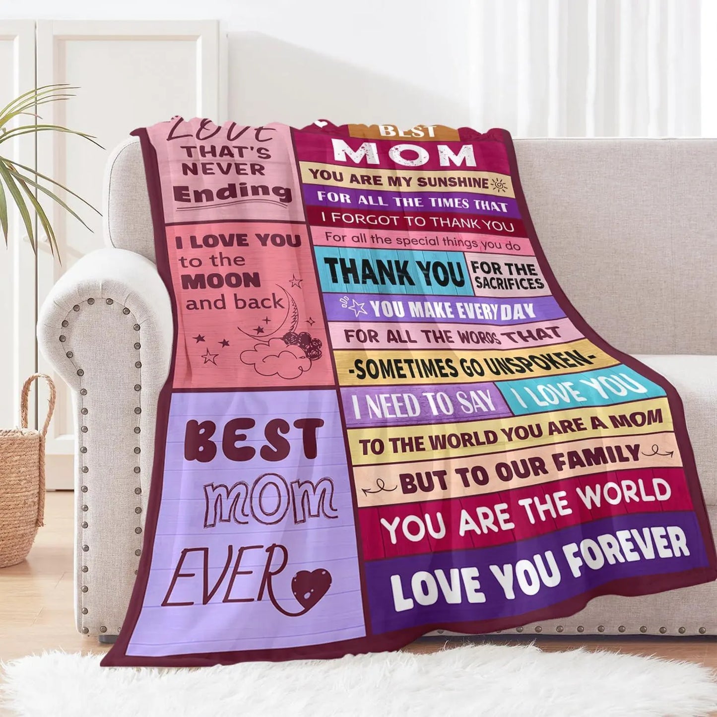 Special Gift Blanket in Mothers Day or Birthday For Your Mom - From Son