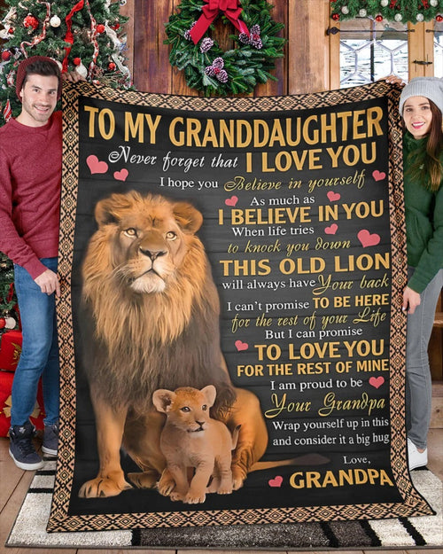 BLANKET FOR GRANDSON – COMFORT & WARMTH GIFT FROM GRANDPA  Sherpa Fleece Quilt Blanket tracy00 (SKUB09-113)