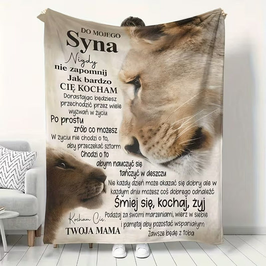 Specjalny prezent dla syna – koc od mamy03