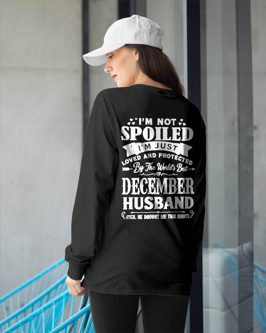 "I'M NOT SPOILED - I'M JUST LOVED AND PROTECTED BY MY HUSBAND" –  T - SHIRT FROM HUSBAND – tracy12 (SKU2606-165-12)