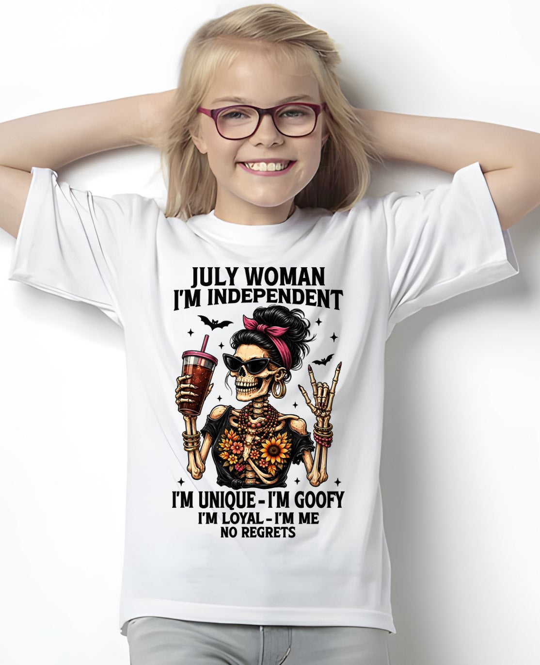 JULY - I'M UNIQUE GOOFY LOYAL For WOMAN T-Shirt - TRACY07 (SKU2606-33-07)