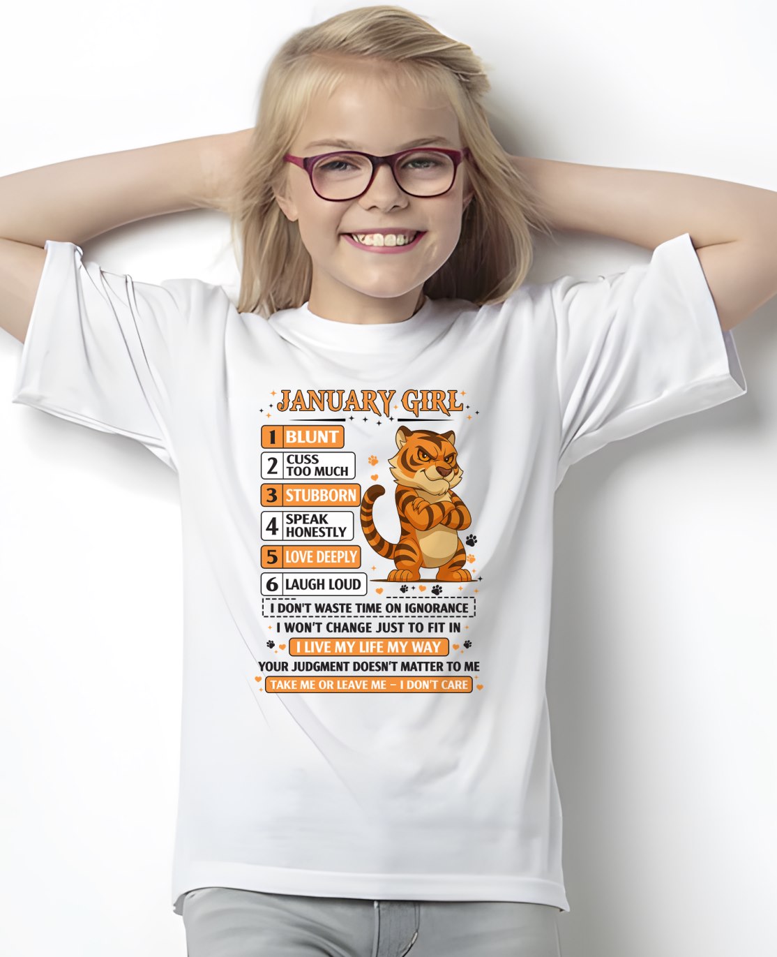 JANUARY - Characteristics of January Girls T-Shirt FOR WOMAN- TRACY01 (SKU2602-219-01)
