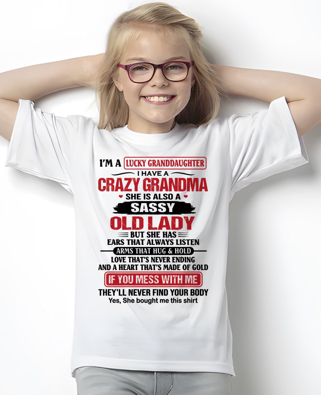 LUCKY GRANDDAUGHTER HAVE A GRANDMA From GRANDMA - TRACY00 (SKU2608-146-00)