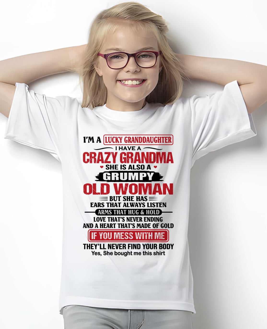 LUCKY GRANDDAUGHTER HAVE A GRANDMA From GRANDMA - TRACY00 (SKU2609-25-00)