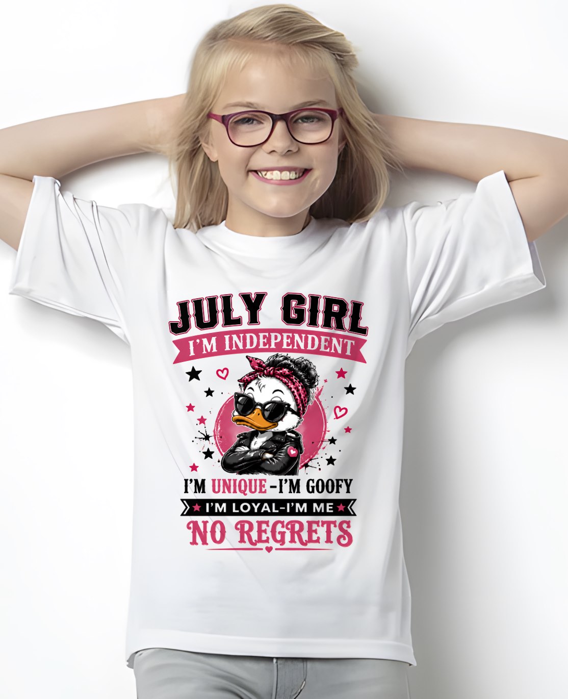 JULY - I'M UNIQUE GOOFY LOYAL T-shirt For WOMAN - TRACY07 (SKU2608-421-07)