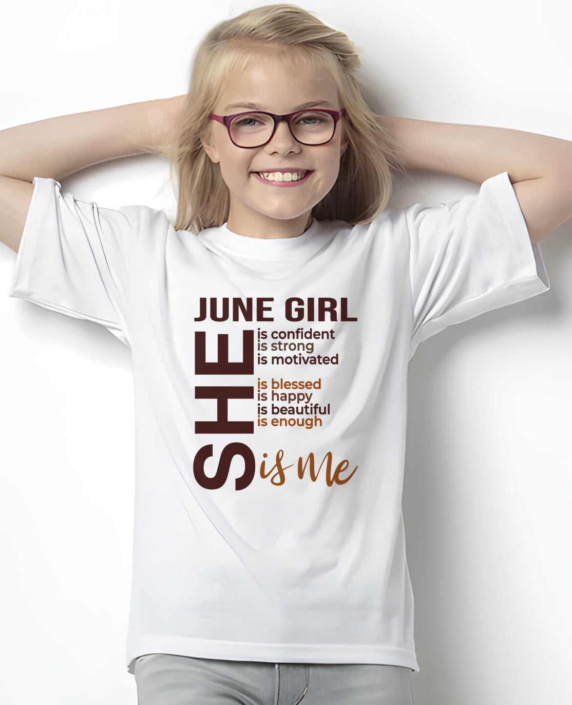 June - T-shirt For Woman Born In June - TRACY06 (SKU2605-04-06)
