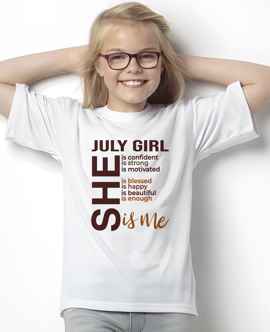 July - T-shirt For Woman Born In July - TRACY06 (SKU2605-04-07)