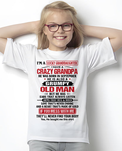 SEPTEMBER - LUCKY GRANDDAUGHTER HAVE A GRANDPA From GRANDPA - TRACY09 (SKU2607-04-09)