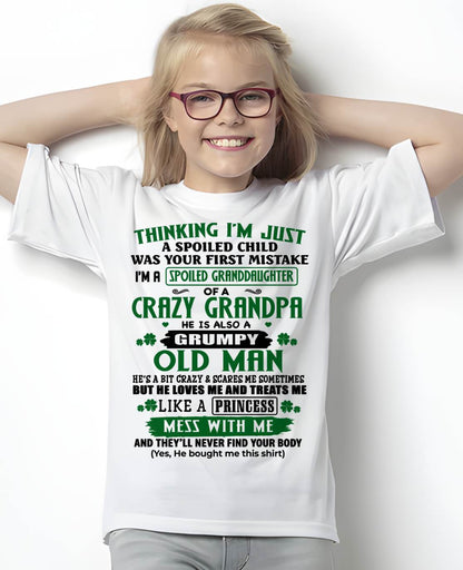 SPOILED GRANDDAUGHTER - GIFT FROM GRANDPA - tracy00 (SKU2602-118-00)