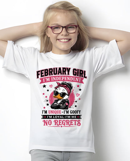 FEBRUARY - I'M UNIQUE GOOFY LOYAL T-shirt For WOMAN - TRACY02 (SKU2608-421-02)