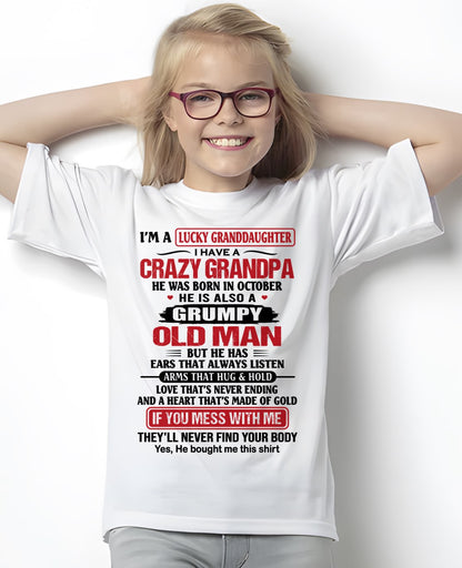 OCTOBER - LUCKY GRANDDAUGHTER HAVE A GRANDPA From GRANDPA - TRACY10 (SKU2607-04-10)