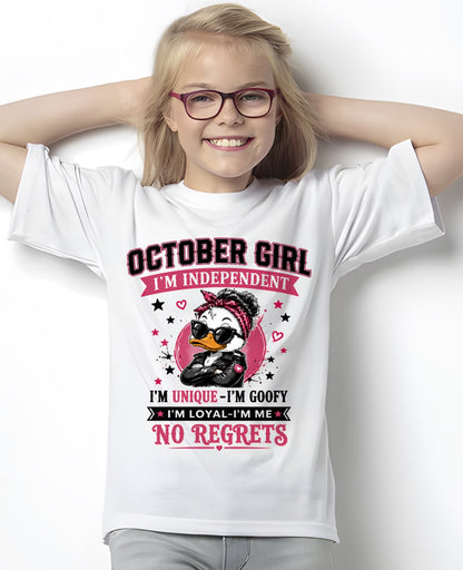 OCTOBER - I'M UNIQUE GOOFY LOYAL T-shirt For WOMAN - TRACY10 (SKU2608-421-10)