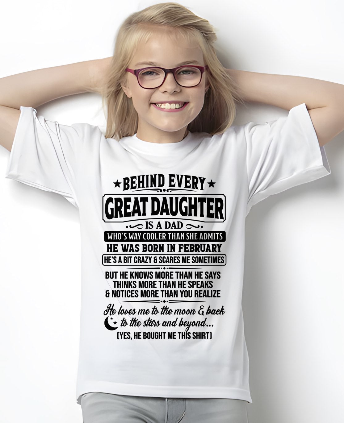 FEBRUARY - DAD COOLER THAN DAUGHTER ADMITS To DAUGHTER From DAD - TRACY02 (SKU2606-137-02)