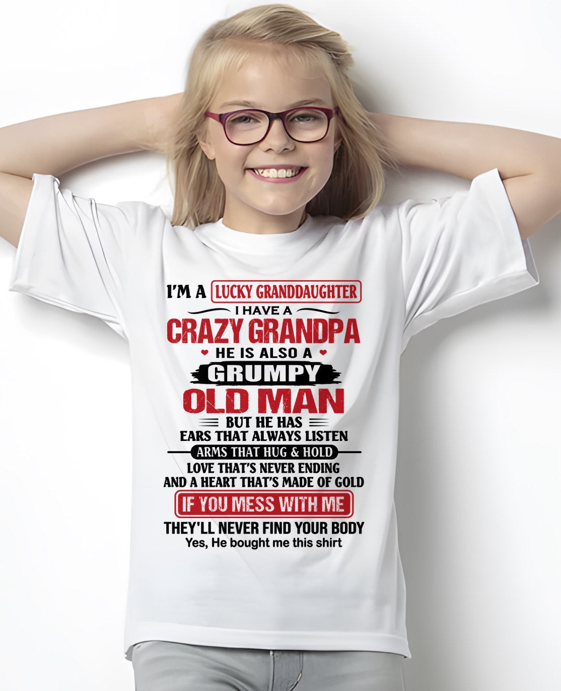 LUCKY GRANDDAUGHTER HAVE A GRANDPA From GRANDPA - TRACY00 (SKU2607-04-00)