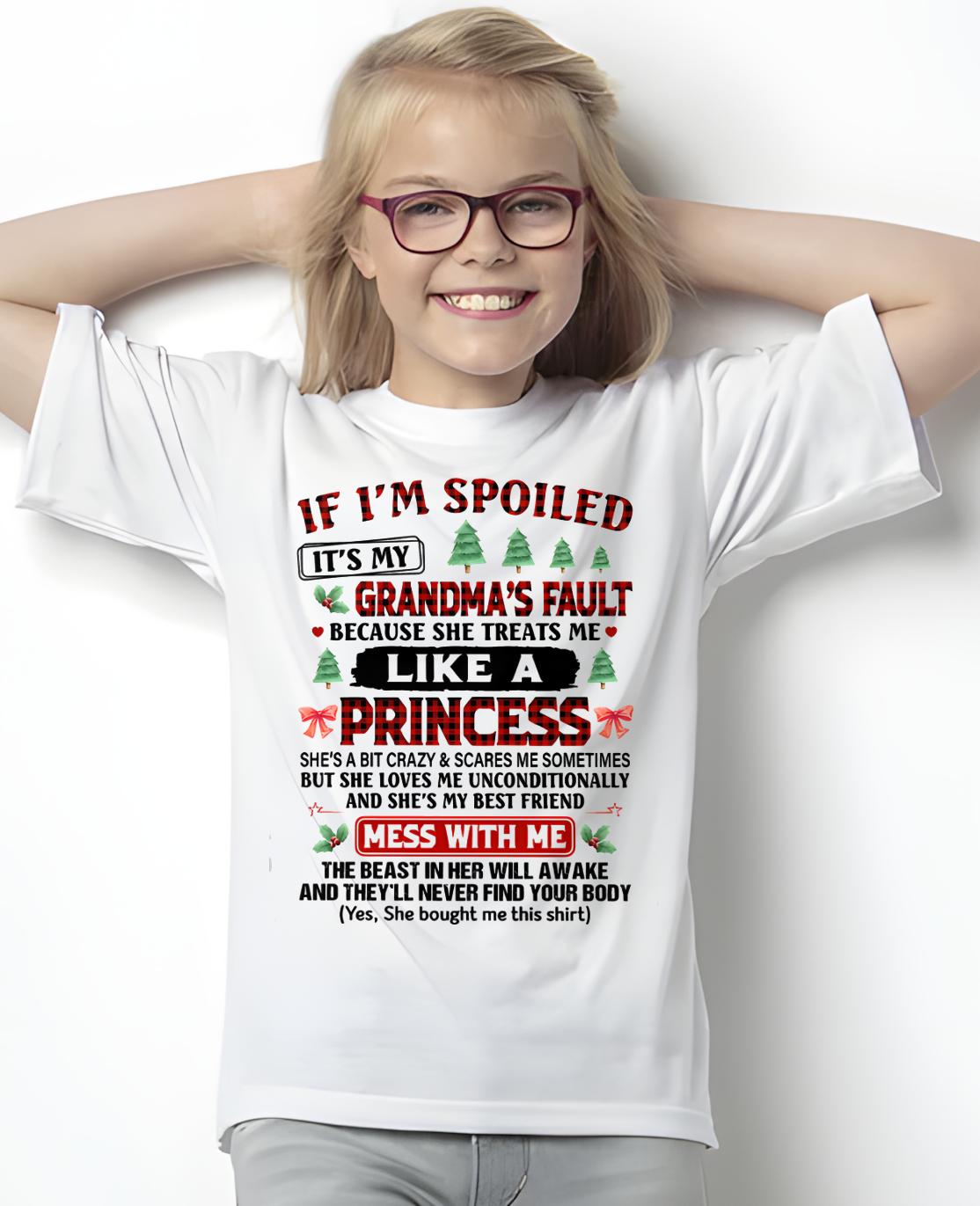 CHRISTMAX T-SHRIT FOR GRANDDAUGHTER - GIFT FROM GRANDMA - tracy00